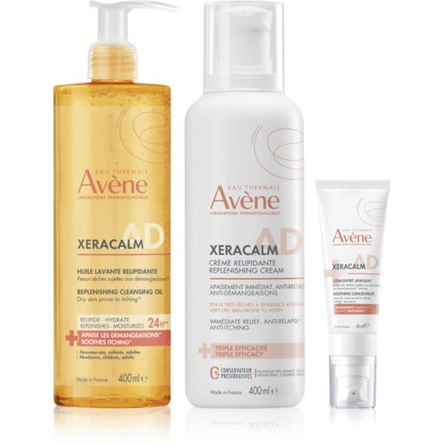 Av&amp;egrave;ne XeraCalm A.D. Lipid-Replenishing Care Set set za suho do atopijsko kožo Slike