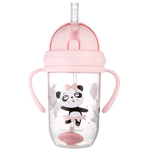 Canpol BABIES NON-SPILL SPORTSKA SOLJA SA SLAMCICOM (TEG) 270ml 56/606 EXOTIC ANIMALS - PINK Cene