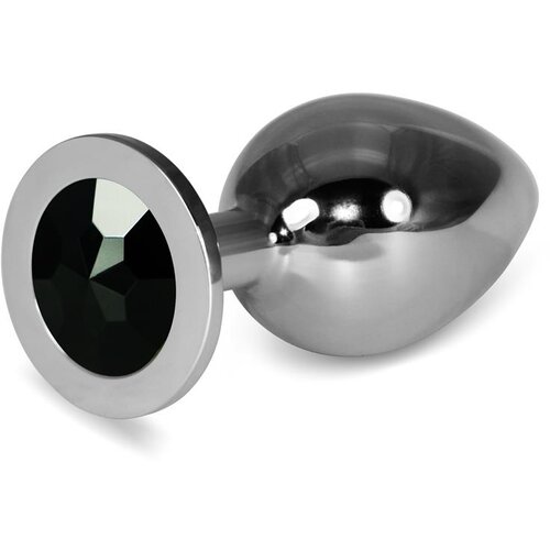 Lovetoy plug anal metal rosebud classic s črnim draguljem velikosti l, (21077673) Cene
