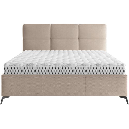CARRYHOME OBLAZINJENA POSTELJA 140 cm x 200 cm , tekstil svetlo rjava Slike
