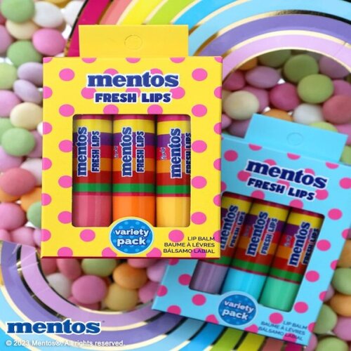 Rude Cosmetics set balzama za usne MENTOS FRESH LIPS Refreshing Mix 4 g Slike