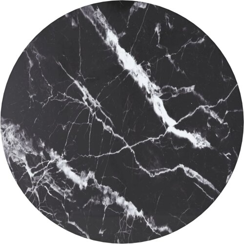 VidaXL Mizna plo&amp;scaron;ča črna &amp;Oslash;30x0,8 cm kaljeno steklo z marmorjem, (20979764) Slike