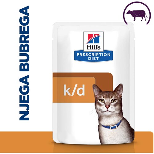 Hill’s Prescription Diet Cat K/D Govedina 85g Cene