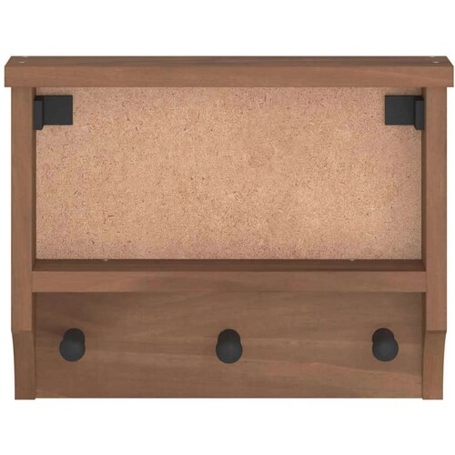 VidaXL Stenski obe&amp;scaron;alnik za pla&amp;scaron;če &amp;quot;SANDNES&amp;quot; 45x12x35 cm les borovega Slike