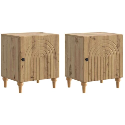  Noćni ormar 2 pcs Hrast artisan 43 x 34 5 x 50 cm - Hrast artisan 2 Cene