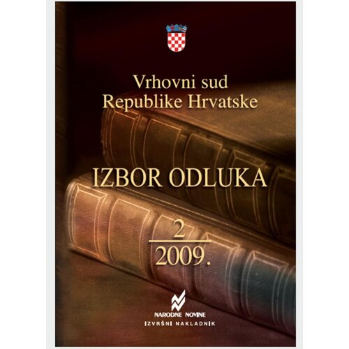  Izbor odluka Vrhovnog suda RH 2/2009. Slike