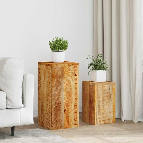 Furnova Stojalo za rastline 2 kosa trden mangov les, (21920842) Slike