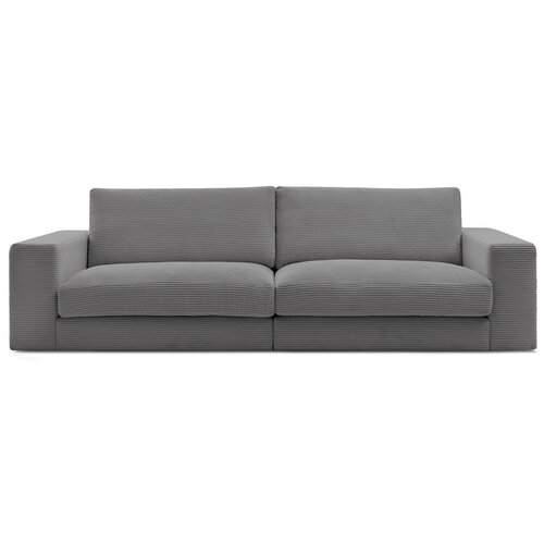Bobochic Paris Tamno siva sofa od samta 274 cm Leonard – Cene