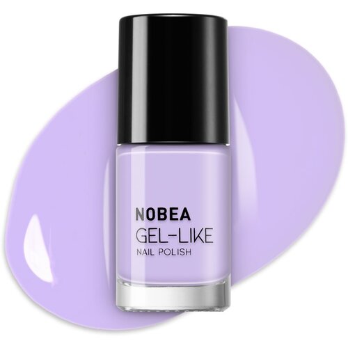 NOBEA Day-to-Day Gel-like Nail Polish lak za nohte z gel učinkom odtenek Blue violet #N61 6 ml Slike