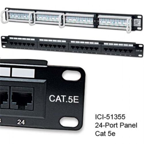 Intellinet patch panel 24-Port Cat5e utp 110/Krone 1U Cene
