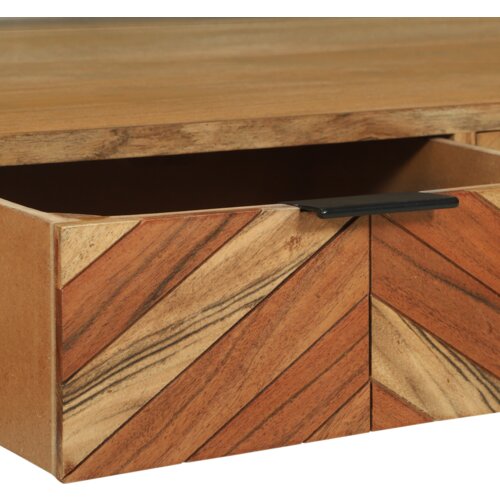 VidaXL TV Kabinet 100x35x50 cm Čvrsto Drvo Bagrem Slike