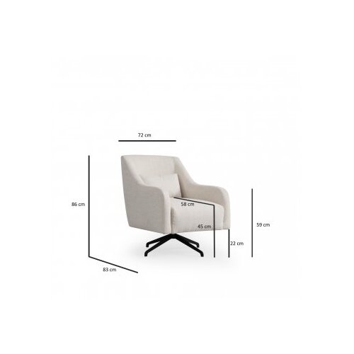 Atelier Del Sofa Fotelja Gio Bergere 95x88x80cm Bijela Slike