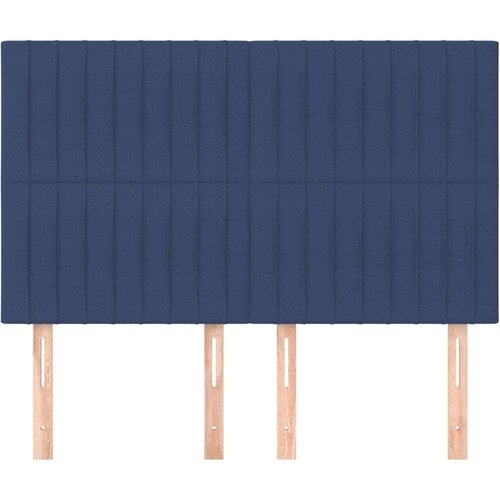  Uzglavlja 4 kom plavi 72 x 5 x 78/88 cm od tkanine Slike