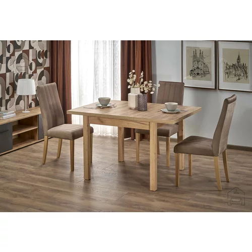 Xtra furniture Blagovaonski stol na razvlačenje Tiago kvadrat 90/125 cm - hrast craft
