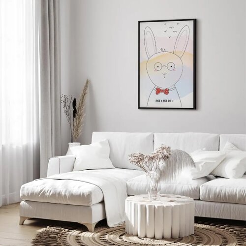  Slika - Greetings from Rabbit (1 Part) Vertical 40x60 U crnom drvenom okviru Cijene