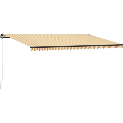 vidaXL Ročno zložljiva tenda 600x300 cm rumena in bela, (20803788) Cene