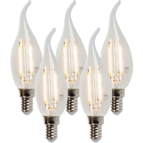 LUEDD Komplet 5 E14 zatemnjenih LED sijalk z žarilno nitko 250lm 2700K Cene