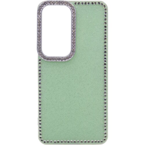Chameleon Gumiran ovitek (TPUD) za Samsung Galaxy S26+, rob zelen Slike