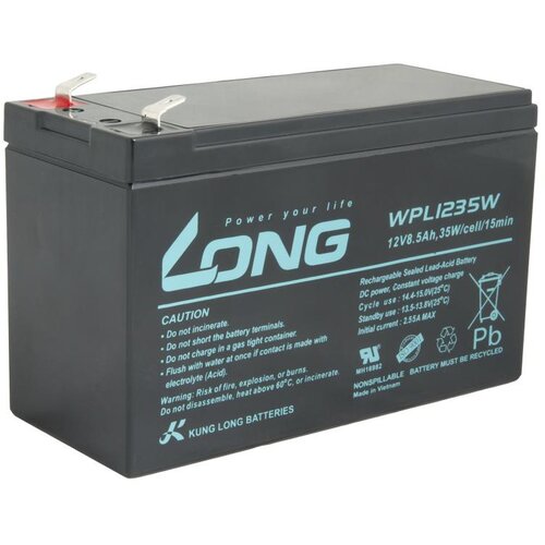 Long DOLGA baterija 12V 8,5Ah F2 HighRate Life 9 let (WPL1235W), (21230831) Cene