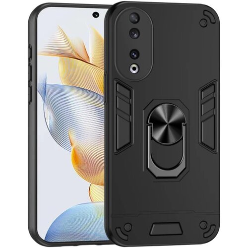  PC+TPU maska za Honor 90 Ring Kickstand Black Cene