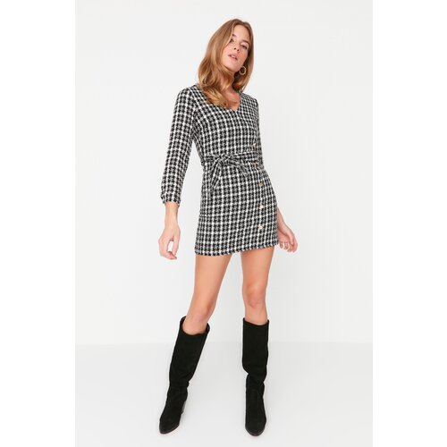 Trendyol Black Lace Detailed Dress Slike