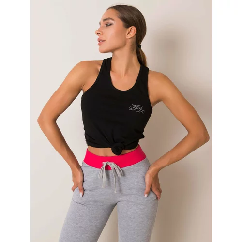 Fashion Hunters Black sports top by Sophie FOR FITNESS