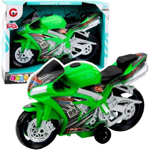 RACING Bike Racer Drive Lights Sounds Green Cene