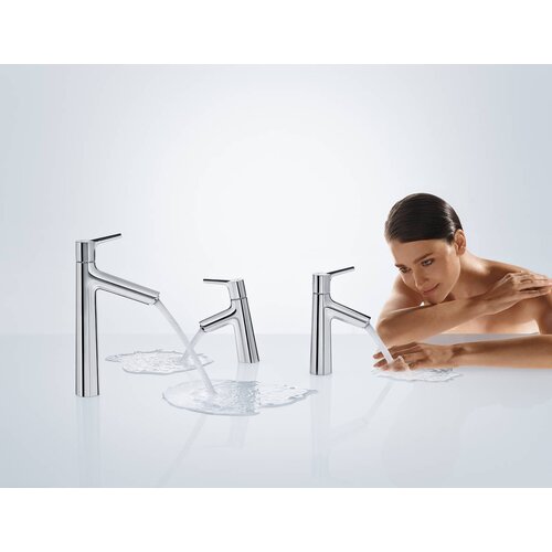 Hansgrohe enoročna armatura za umivalnik Talis S 80 z zgornjim delom sifona (72011000) Slike