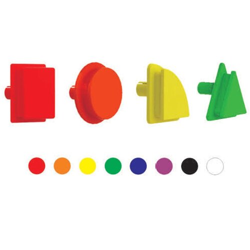  Masterkidz geometrijski elementi 8 boja, 256 komada, pribor za STEM tablice Slike