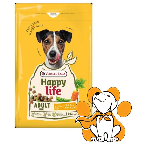 Happy Life Mini Adult Chicken 2.5kg, Granule Za Pse Sa Piletinom Cene