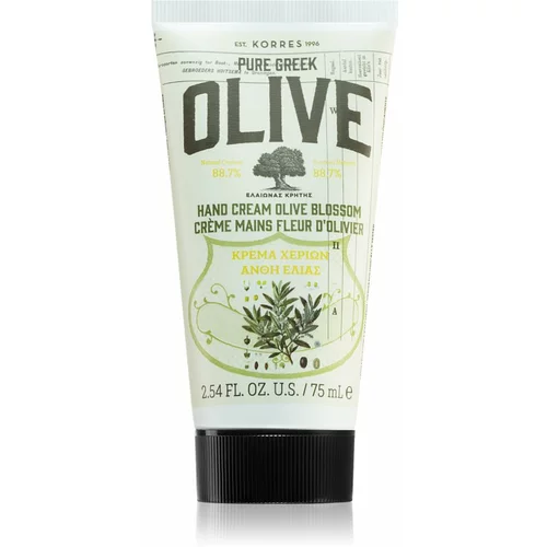 Korres Pure Greek Olive & Olive Blossom negovalna krema za roke 75 ml