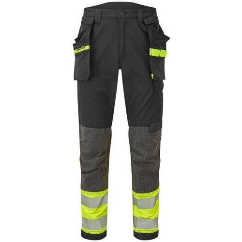 PORTWEST Radne pantalone EV442 - EV4 visokovidljive/ žuta/crna Cene