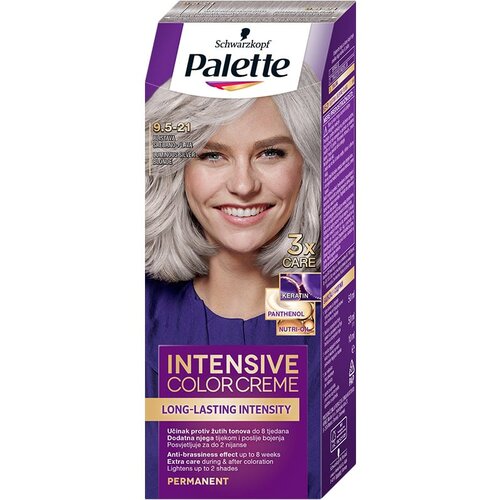 Schwarzkopf Palette Intensive Color Creme trajna boja za kosu nijansa 9.5-21 Luminous Silver Blonde Cijene