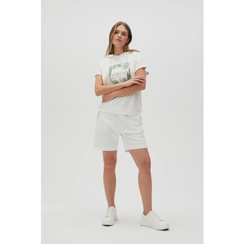 Marisse Women's Shorts L-Sh-4604 Off White Cene