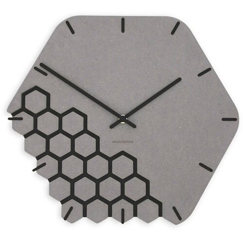 Von Der Factory Zidni sat Luxhora Fragmenta Light Grey 11 boja kazaljki Cijene