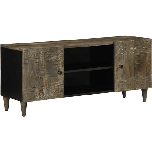 TV ormarić svijetlo sivi 105x33,5x46 cm Puno drvo Mango Cene