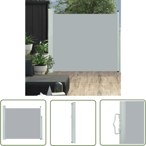  The Living Store Zložljiva stranska tenda za teraso 100x300 cm siva - Stranska Tenda, (21743332) Slike