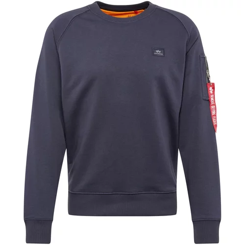 Alpha Industries Sweater majica 'X-Fit' mornarsko plava / crvena / crna / bijela
