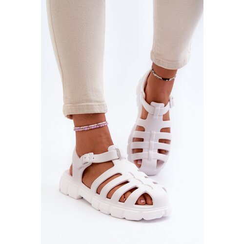 Boto FI1 Women's Foam Sandals Roman White Gasaria Cene
