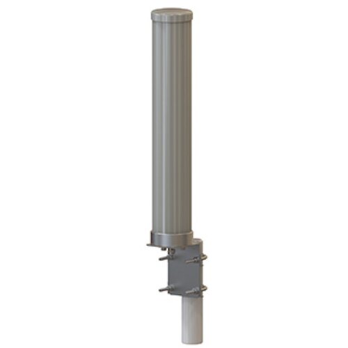 Omni antena 6dBi na 698-960+1710-2170+2300-2700MHz za gsm / 3G / 4G-LTE / wifi / lora – n(ž), h/v ugao 360°/25°, VSWR<2.5, uv& vodootporna, dim. 46 x 8cm, vetar 210km/h, -40~65℃, rohs, držač šipka Ø3-5cm (NO-7/27-6-360) Slike