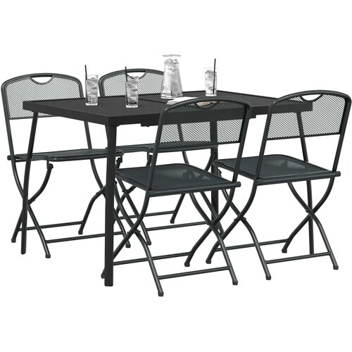  Set vanjskog namje&amp;scaron;taja 5 pcs Antracit Željezo i čelik Slike