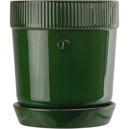 Sagaform Elise cvetlični lonec s podstavkom - majhen - Green Cene