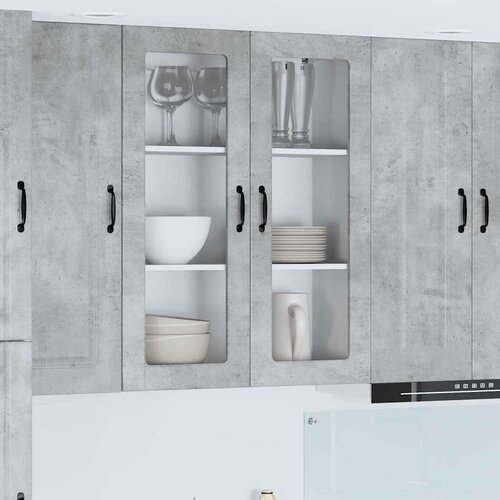 vidaXL zidni kuhinjski ormarić zidne betonski sivi 80 x 31 x 100 cm Cijene