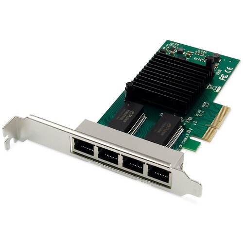 Dell Digitus 4 port Gigabit Ethernet network card, RJ45, PCI Express, Intel I350 Cijene
