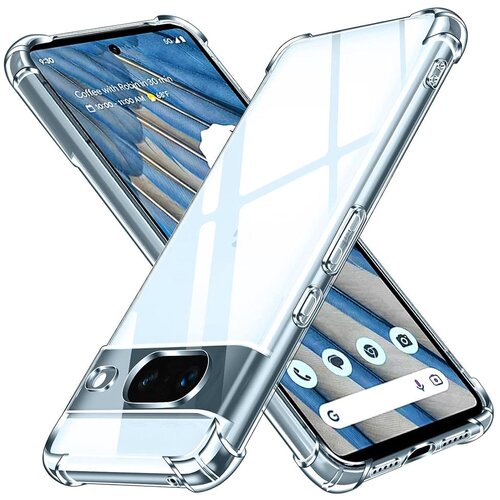 Techsuit Shockproof Clear Silicone prozoren ovitek, odporen na udarce, za Google Pixel 8a Cene