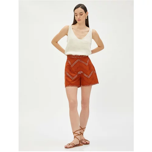 Koton Ethnic Look Shorts with Stones