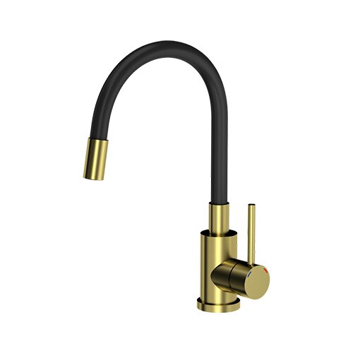 Quadron slavina MAGGIE nano PVD zlato/crna cijev Slike