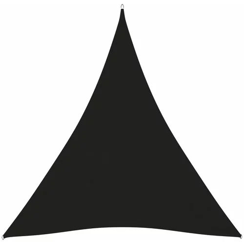 vidaXL Senčno jadro oksford blago trikotno 4x5x5 m črno