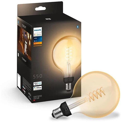 Philips LED prigu&amp;scaron;iva sijalica Philips Hue WHITE FILAMENT G125 E27/7W/230V 2100K Slike