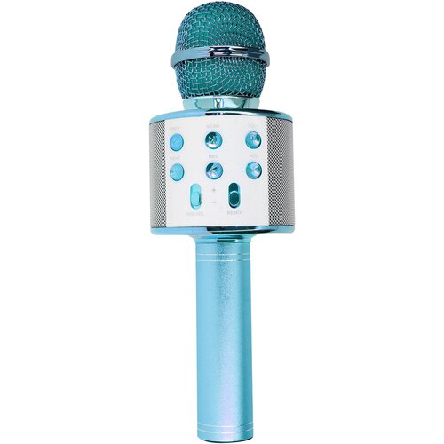 Avizar Mikrofon za karaoke Bluetooth Vgrajeni zvočnik Večnamenski gumbi, Svetlo modra, (5000019345) Cene
